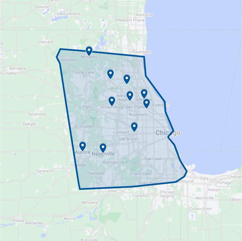 Illinois Service Areas