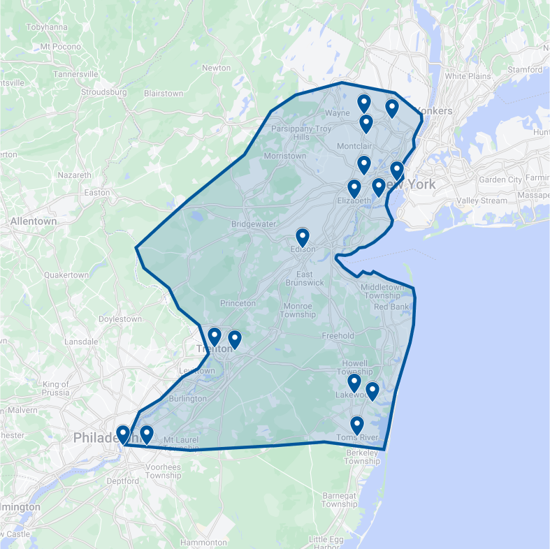 New Jersey Service Areas