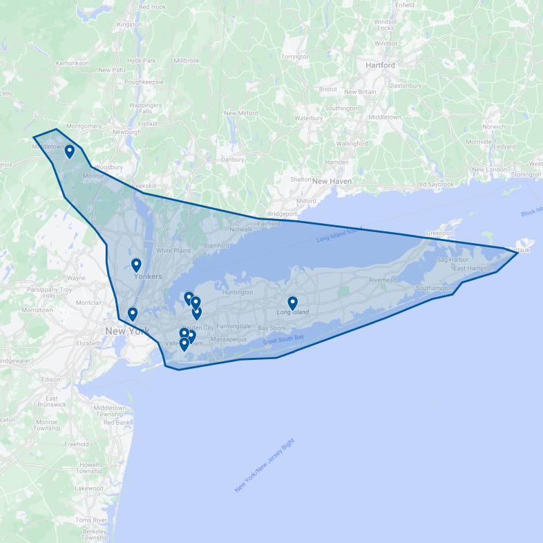 New York Service Areas
